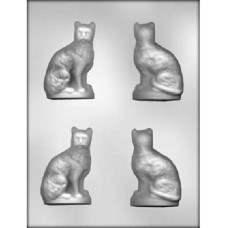 Пластиковый молд "Кошка 3D" для мастики и шоколада.