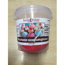 Сахарная мастика Belgostar (Белгостар) универсальная, Красная 1,25 кг.