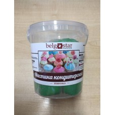 Сахарная мастика Belgostar (Белгостар) универсальная, Зеленая 1,25 кг.