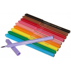 Набор цветных фломастеров AmeriColor. 10 различных цветов в упаковке.