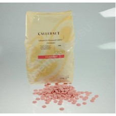 Розовый Бельгийский Шоколад Callebaut со вкусом клубники, 2,5 кг