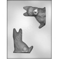Пластиковый молд "Собака 3D" для мастики и шоколада.