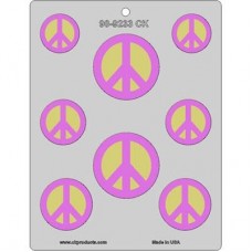 Пластиковый молд "Peace" для мастики и шоколада.