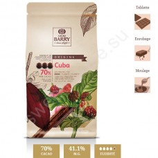 Темный шоколад кувертюр Cacao Barry Origine "Cuba" 70%, 1 кг